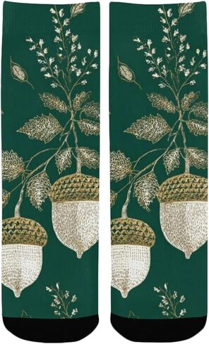 جوارب المشي لمسافات طويلة بطبعة غزال الغابة - جوارب شتوية حرارية سميكة دافئة للأولاد والبنات الصغار للمدرسة، والارتداء اليومي والأنشطة الخارجية in Kuwait