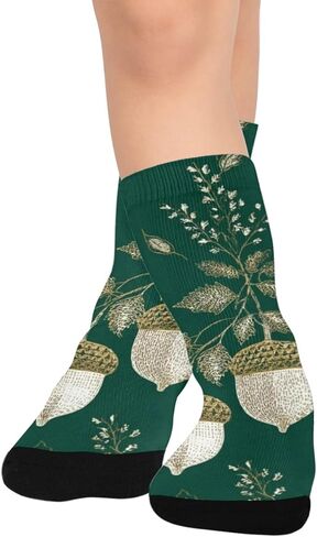 جوارب المشي لمسافات طويلة بطبعة غزال الغابة - جوارب شتوية حرارية سميكة دافئة للأولاد والبنات الصغار للمدرسة، والارتداء اليومي والأنشطة الخارجية in Kuwait