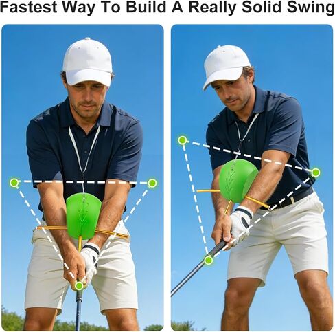 Upgraded The Connector Golf Training Aid,Simple and Effective Training Tool,Golf Swing Trainer for Posture Correction Practice,Golf Training Aids Helps Train Proper Swing Mechanics,Arm Structure in Kuwait