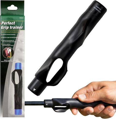 Golf Grip Trainer, Right Handed Grip Trainer Golfers, Grip Trainer Golf Club Attachment for Hand Positioning Improvement On Golf Club, Hampton Distribution in Kuwait