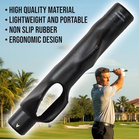 Golf Grip Trainer, Right Handed Grip Trainer Golfers, Grip Trainer Golf Club Attachment for Hand Positioning Improvement On Golf Club, Hampton Distribution in Kuwait