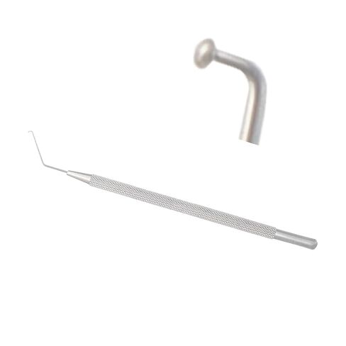 Stellmacher Mushroom Nucleus Manipulator – 0.65mm Angled Hemi-Ball Tip, Premium Stainless Steel Ophthalmic Instrument | Precision Handling & Simulation Training Tool (Nucleus) in Saudi Arabia