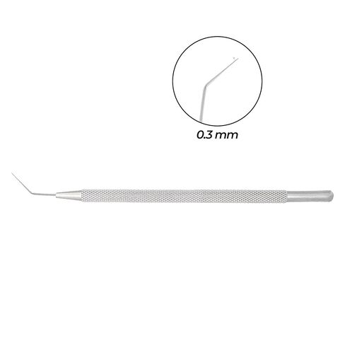 Stellmacher Frenzl T-Dialler Lens Manipulating Hook – 0.3mm Angled Tip, Premium Stainless Steel Instrument | Eye Model Handling & Simulation Tool (T-Dialler) in Saudi Arabia