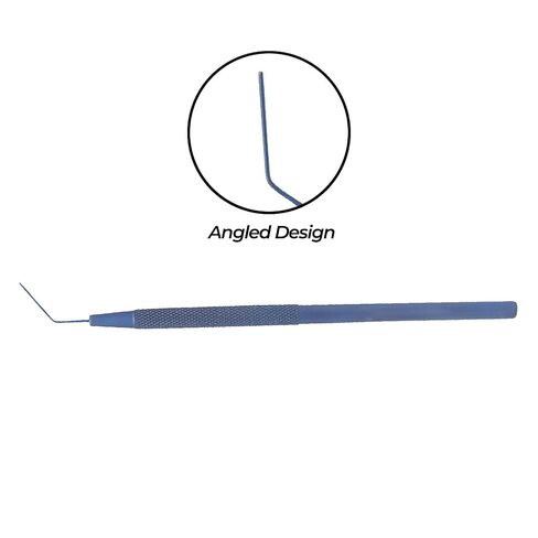 Stellmacher Lens Round Spatula Ophthalmic Tool, 12.5cm Titanium Instrument, 0.5mm Angled Blunt Tip, Precision Handpiece for Training & Simulation Use (Blunt Tip) in Saudi Arabia