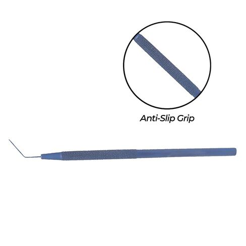 Stellmacher Lens Round Spatula Ophthalmic Tool, 12.5cm Titanium Instrument, 0.5mm Angled Blunt Tip, Precision Handpiece for Training & Simulation Use (Blunt Tip) in Saudi Arabia
