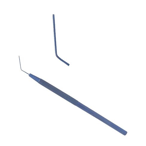Stellmacher Lens Round Spatula Ophthalmic Tool, 12.5cm Titanium Instrument, 0.5mm Angled Blunt Tip, Precision Handpiece for Training & Simulation Use (Blunt Tip) in Saudi Arabia
