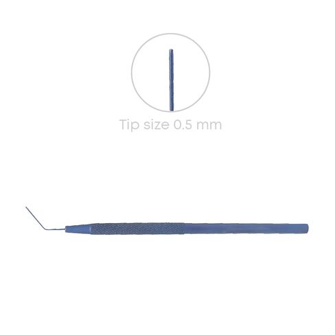Stellmacher Lens Round Spatula Ophthalmic Tool, 12.5cm Titanium Instrument, 0.5mm Angled Blunt Tip, Precision Handpiece for Training & Simulation Use (Blunt Tip) in Saudi Arabia