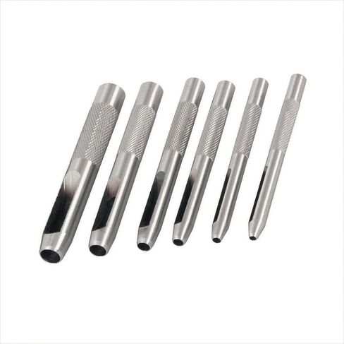 6pc Hollow Hole Punch Leather Plastic Cutter Washer Gasket Maker 1/8" - 5/16" in Saudi Arabia