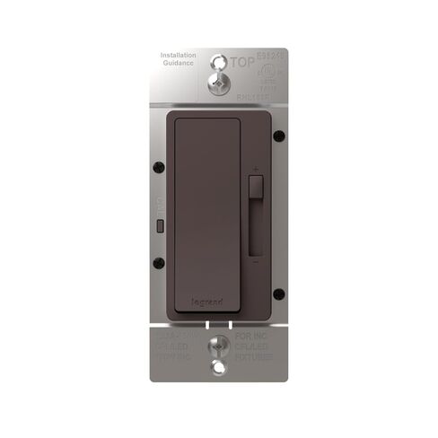 Legrand Radiant 150-Watt Dimmer Light Switch, Single-Pole/3-Way LED Dimmer for Dimmable Lights, RHL153PG, Black in Saudi Arabia