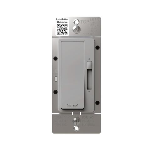 Legrand Radiant 150-Watt Dimmer Light Switch, Single-Pole/3-Way LED Dimmer for Dimmable Lights, RHL153PG, Black in Saudi Arabia