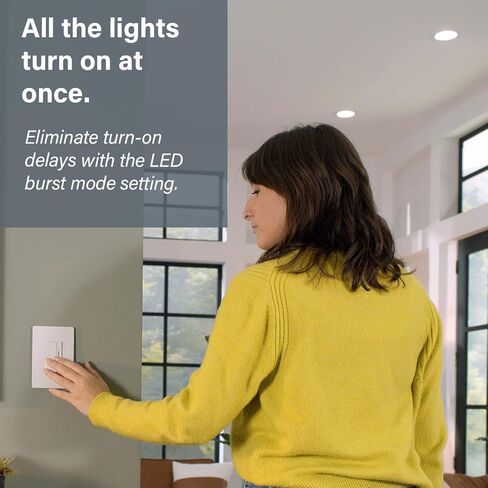 Legrand Radiant 150-Watt Dimmer Light Switch, Single-Pole/3-Way LED Dimmer for Dimmable Lights, RHL153PG, Black in Saudi Arabia