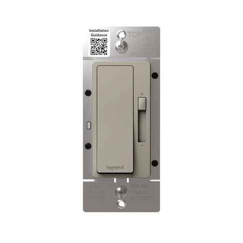 Legrand Radiant 150-Watt Dimmer Light Switch, Single-Pole/3-Way LED Dimmer for Dimmable Lights, RHL153PG, Black in Saudi Arabia