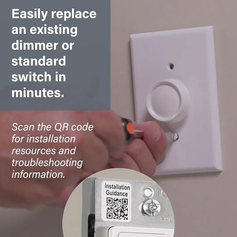 Legrand Radiant 150-Watt Dimmer Light Switch, Single-Pole/3-Way LED Dimmer for Dimmable Lights, RHL153PG, Black in Saudi Arabia
