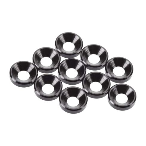 RC M4 Countersunk Washers Black Anodized (10) TKR1228 in Saudi Arabia