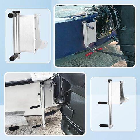 سلم إعادة الصعود في حالات الطوارئ بخطوتين، سلم لوحة جاك الطوارئ للقوارب، خطوة دوارة لقارب الصيد، تصميم من الألومنيوم بالكامل in Kuwait