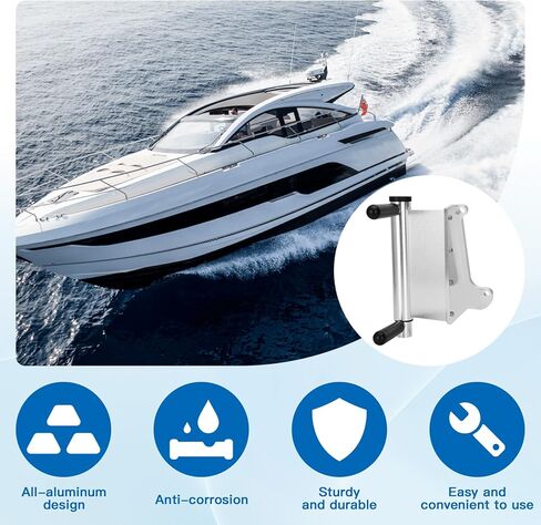 سلم إعادة الصعود في حالات الطوارئ بخطوتين، سلم لوحة جاك الطوارئ للقوارب، خطوة دوارة لقارب الصيد، تصميم من الألومنيوم بالكامل in Kuwait