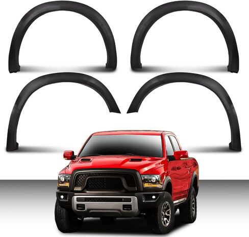 ANDPLAY Pocket Riveted Fender Flares, Compatible with Chevy Silverado/GMC Sierra 1999 2000 2001 2002 2003 2004 2005 2006 (Incl. 2007 Classic Models/Not fit Dually & Step-side models) 4PCS in Saudi Arabia