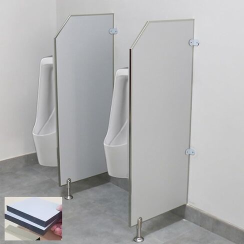 حاجز خصوصية للمبولة مثبت على الأرض - 4 قطع من حاجز المرحاض لحمام الرجال، مثالي للمدارس والمطاعم، ويعزز الخصوصية في المراحيض العامة in Kuwait