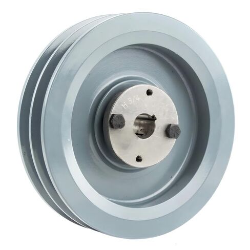 ضاغط 2BK70H/H-3/4 بكرة أخدود مزدوجة 6.75 بوصة - لجزء نقل الطاقة الميكانيكية Masterdrive - استبدال بكرة الحديد الزهر / الحزام القسم B 5L مع جلبة Sheave 3/4 بوصة - فولاذ صلب رمادي in Saudi Arabia
