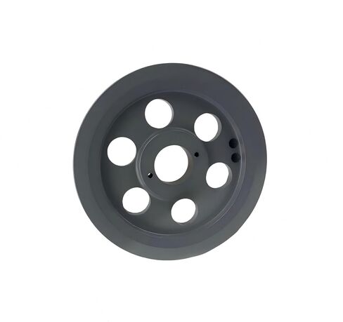 2BK80H/H-1 Compressor 7.75" Dual Groove Pulley - for Masterdrive Mechanical Power Transmis Part - Cast Iron Pulley Replacement/Belt B Section 5L with 1" Sheave Bushing - Gray Solid Steel in Saudi Arabia