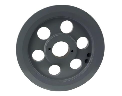 2BK80H/H-1 Compressor 7.75" Dual Groove Pulley - for Masterdrive Mechanical Power Transmis Part - Cast Iron Pulley Replacement/Belt B Section 5L with 1" Sheave Bushing - Gray Solid Steel in Saudi Arabia