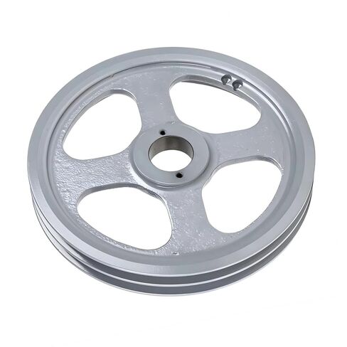 2AK104H/H1-1/4 Compressor 10.25" 2 Groove Dual Belt A Section 4L Pulley - for Masterdrive Mechanical Power Transmis Part - Cast Iron Pulley Replacement - w/ 1-1/4" Sheave Bushing Gray Solid Steel in Saudi Arabia