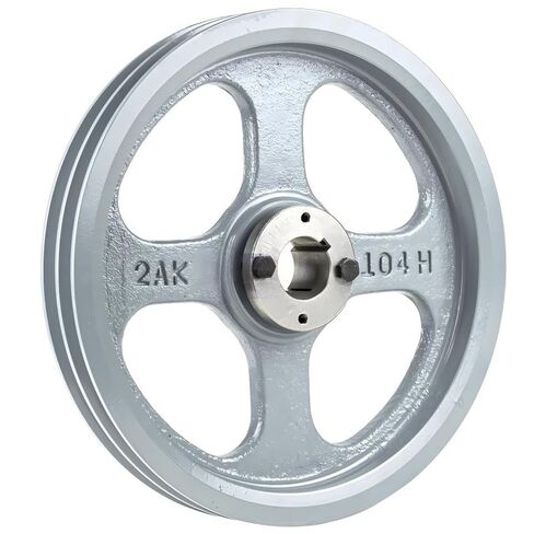 2AK104H/H1-1/4 Compressor 10.25" 2 Groove Dual Belt A Section 4L Pulley - for Masterdrive Mechanical Power Transmis Part - Cast Iron Pulley Replacement - w/ 1-1/4" Sheave Bushing Gray Solid Steel in Saudi Arabia