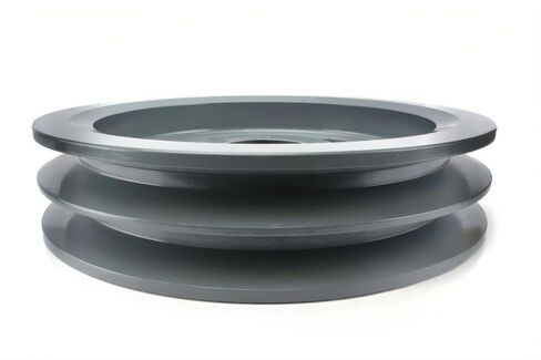 2BK80H/H-1-1/4 Compressor 7.75" Dual Groove Pulley - for Masterdrive Mechanical Power Transmis Part - Cast Iron Pulley Replacement Belt B Section 5L with 1-1/4" Sheave Bushing - Gray Solid Steel in Saudi Arabia