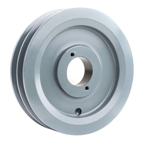 2BK70H/H1-3/8 Compressor 6.75" Dual Groove Pulley Belt B Section 5L - for Masterdrive Mechanical Power Transmis Part - Cast Iron Pulley Replacement with 1-3/8" Sheave Bushing - Gray Solid Steel in Saudi Arabia