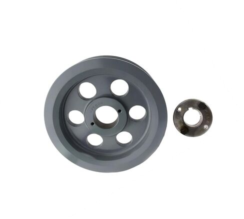 2BK80H/H1-3/8 Compressor 7.75" Dual Groove Pulley Belt B Section 5L - for Masterdrive Mechanical Power Transmis Part - Cast Iron Pulley Replacement - with 1-3/8" Sheave Bushing Gray Solid Steel in Saudi Arabia