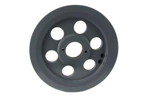 2BK80H/H1-3/8 Compressor 7.75" Dual Groove Pulley Belt B Section 5L - for Masterdrive Mechanical Power Transmis Part - Cast Iron Pulley Replacement - with 1-3/8" Sheave Bushing Gray Solid Steel in Saudi Arabia