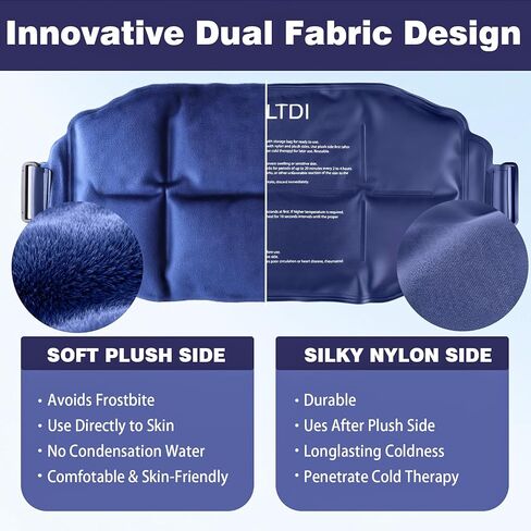 Ice Packs Soft Flexible Gel Pack for Injuries Reusable Cold Hot Therapy for Shoulder Back Elbow Leg Hip Arm for Pain Relief Surgery Sports Injury 17.5'' x 9.5'' Navy Blue in Saudi Arabia