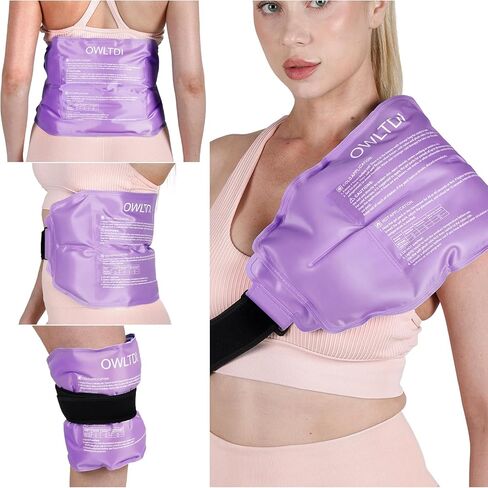 Ice Packs Soft Flexible Gel Pack for Injuries Reusable Cold Hot Therapy for Shoulder Back Elbow Leg Hip Arm for Pain Relief Surgery Sports Injury 17.5'' x 9.5'' Navy Blue in Saudi Arabia