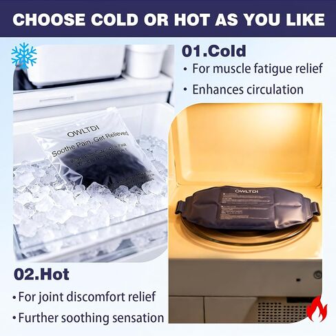 Ice Packs Soft Flexible Gel Pack for Injuries Reusable Cold Hot Therapy for Shoulder Back Elbow Leg Hip Arm for Pain Relief Surgery Sports Injury 17.5'' x 9.5'' Navy Blue in Saudi Arabia