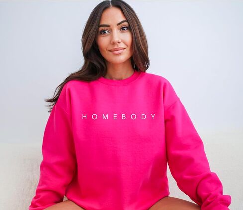 Homebody Sweatshirt, Homebody Crewneck, Gift for Homebody, Gift for Her, Homebody Sweater, Stay Indoor Sweatshirt in Kuwait