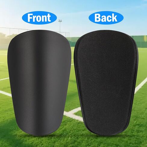 BLMHTWO Mini Shin Guards Soccer، وسادات صغيرة جدًا للشباب والكبار، معدات حماية صغيرة جدًا للرجال والنساء والمراهقين والأولاد والبنات (أسود) in Kuwait