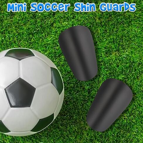 BLMHTWO Mini Shin Guards Soccer، وسادات صغيرة جدًا للشباب والكبار، معدات حماية صغيرة جدًا للرجال والنساء والمراهقين والأولاد والبنات (أسود) in Kuwait