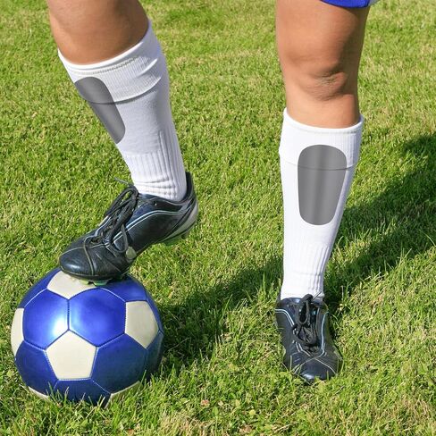 BLMHTWO Mini Shin Guards Soccer، وسادات صغيرة جدًا للشباب والكبار، معدات حماية صغيرة جدًا للرجال والنساء والمراهقين والأولاد والبنات (أسود) in Kuwait