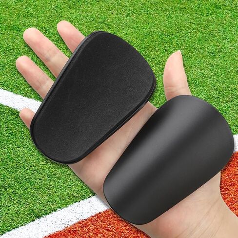 BLMHTWO Mini Shin Guards Soccer، وسادات صغيرة جدًا للشباب والكبار، معدات حماية صغيرة جدًا للرجال والنساء والمراهقين والأولاد والبنات (أسود) in Kuwait