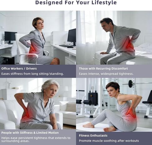 Zenopax 4-in-1 Electric Lumbar Traction Device - Adjustable Back Massager for Deep Tissue Pain Relief with Heat, Vibration, Electrotherapy, Home Lumbar Decompression ＆ Sciatica Relief(Golden) in Saudi Arabia
