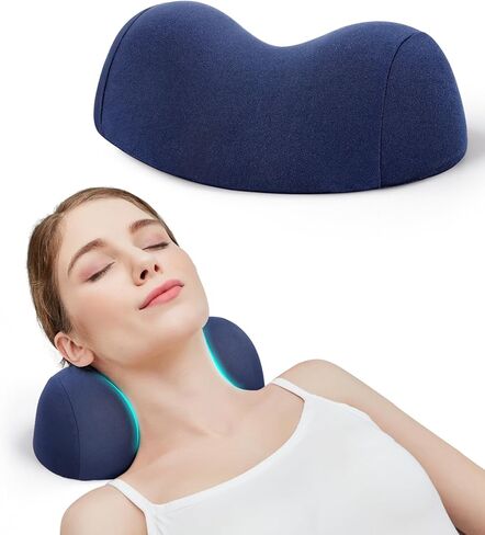 وسادة نقالة للرقبة صغيرة من كومفورت لايف لتخفيف الألم، جهاز جر عنق الرحم ناعم متوسط ​​الحجم، وسادة دعم خفيفة للرقبة، وسادة رقبة عنق الرحم من الإسفنج لتخفيف توتر العضلات والاسترخاء (رمادي) in Kuwait