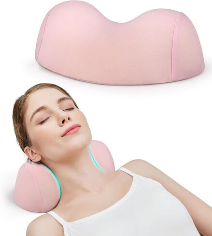 ComfortLife Small Neck Stretcher Pillow for Pain Relief, Medium Soft Cervical Traction Device Neck Mild Support Pillow Foam Cervical Neck Pillow for Tension Muscle Relax Relief (Grey) in Saudi Arabia