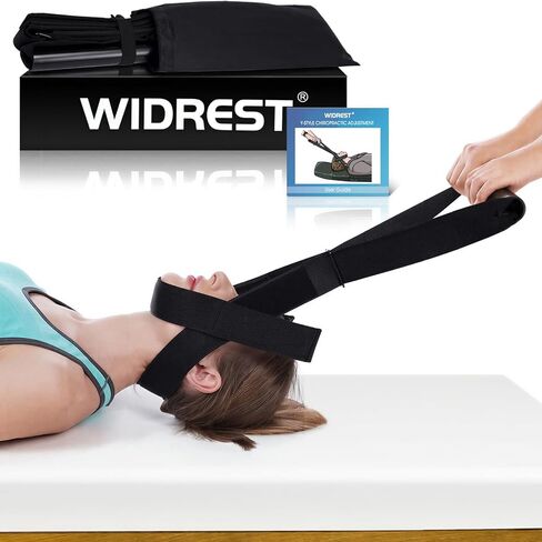 Neck Stretcher Strap, Spine Chiropractic Decompression Tool with Chin Belt, Cervical Neck Traction. in Saudi Arabia