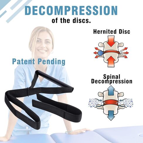 Neck Stretcher Strap, Spine Chiropractic Decompression Tool with Chin Belt, Cervical Neck Traction. in Saudi Arabia