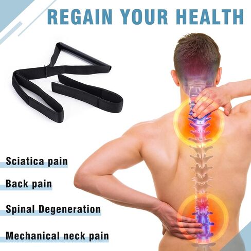 Neck Stretcher Strap, Spine Chiropractic Decompression Tool with Chin Belt, Cervical Neck Traction. in Saudi Arabia