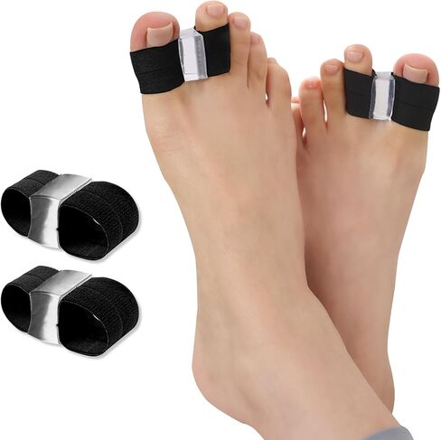 فواصل أصابع القدم الكبيرة لتخفيف الألم، فواصل مصححة لتصحيح الأورام مع حلقتين للنساء والرجال، وسائد جل مريحة قابلة للتمدد للغاية لأصابع القدم لمحاذاة القدمين (بيج، زوج واحد) in Kuwait