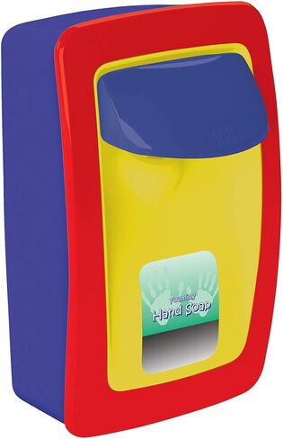 Designer Series Manual Wall Mount Dispenser for soap or sanitizer, Top Dispensing Means no leaks, Durable and Easy-to-Install, White with Gray Trim, Kutol #SS001WH32 in Kuwait