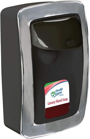 Designer Series Manual Wall Mount Dispenser for soap or sanitizer, Top Dispensing Means no leaks, Durable and Easy-to-Install, White with Gray Trim, Kutol #SS001WH32 in Saudi Arabia