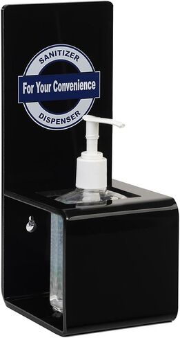 Displays2go Sanitizer Dispenser with Suction Cups and Pre-Drilled Holes for Wall Mounting (DGHSDFMCP) in Kuwait
