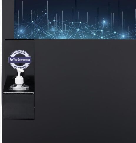 Displays2go Sanitizer Dispenser with Suction Cups and Pre-Drilled Holes for Wall Mounting (DGHSDFMCP) in Kuwait